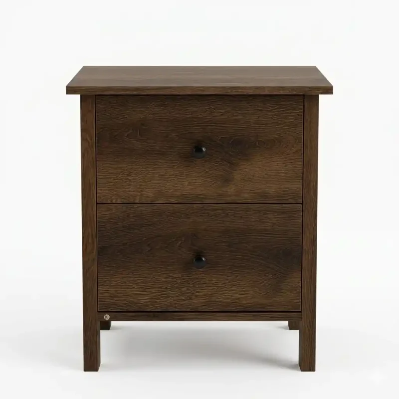 Mesa de Noche FGI-18603C21-S de 2 Gavetas